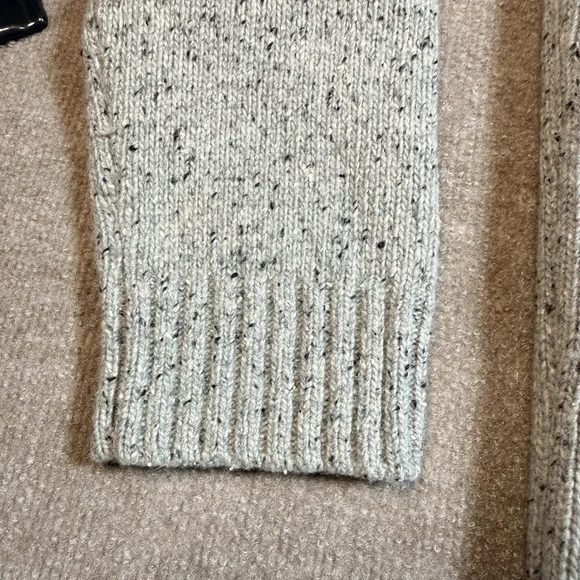 UNTUCKit Sweater Mens 2XL Gray Lambswool Mock Neck Button Henley Pullover EUC - Picture 12 of 13